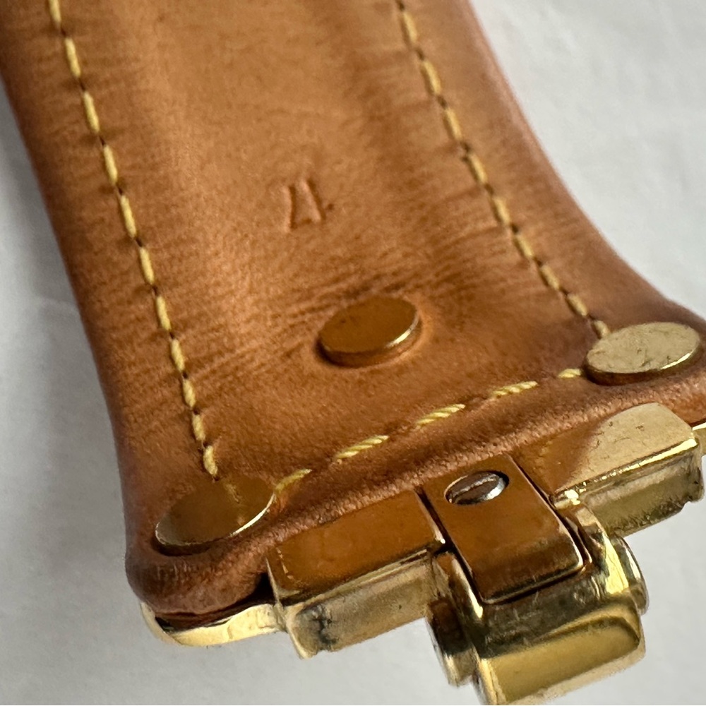 Louis Vuitton Black and Gold Cuff Bracelet - Picture 5 of 6